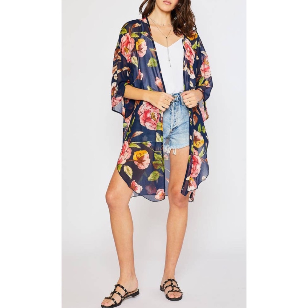 Camelia Floral Kimono